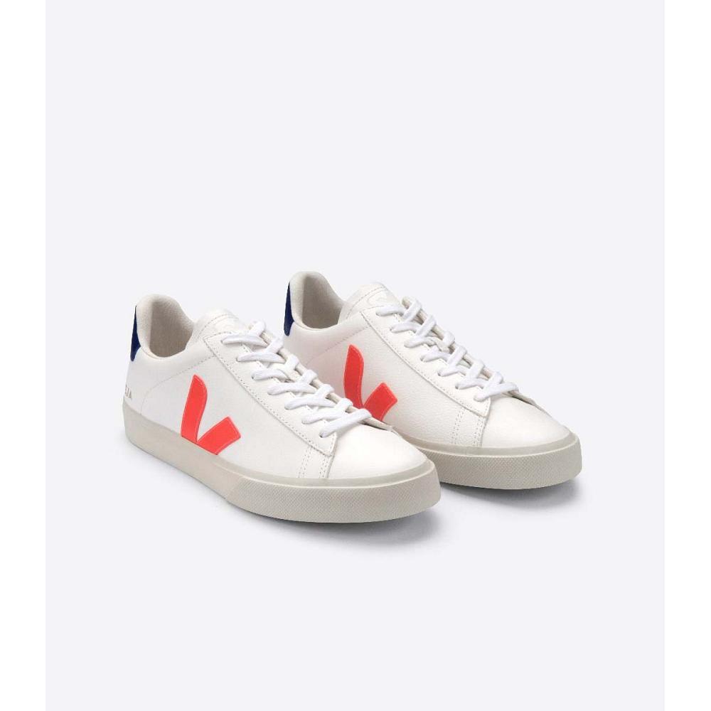 Veja CAMPO CHROMEFREE Low Tops Sneakers Heren White/Orange | BE 202LIS